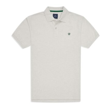Oatmeal Plain Pique Polo Shirt